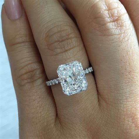 square shaped diamond wedding rings.